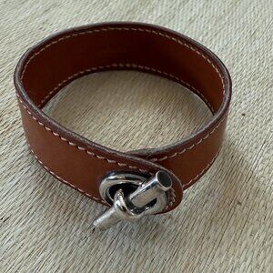 Hermes leather bracelet
